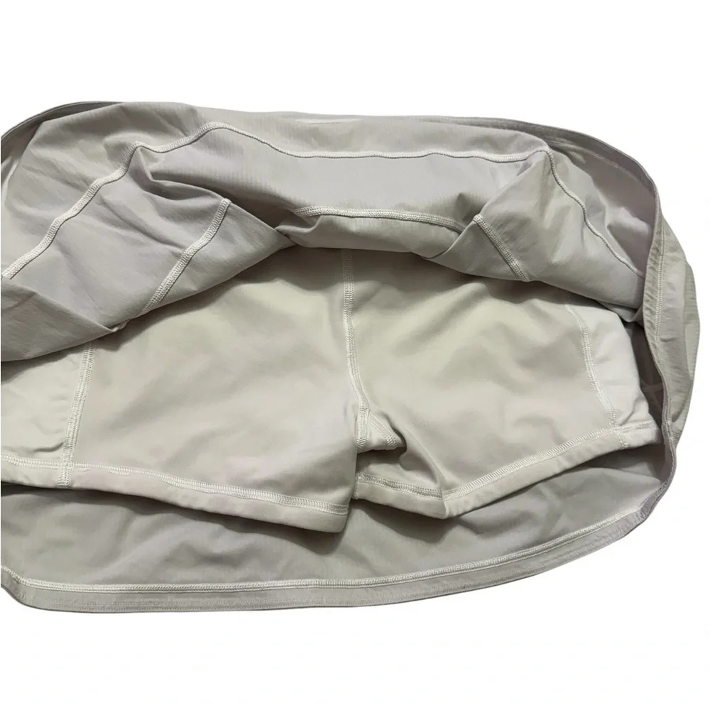 Lululemon White Pace Rival Skirt